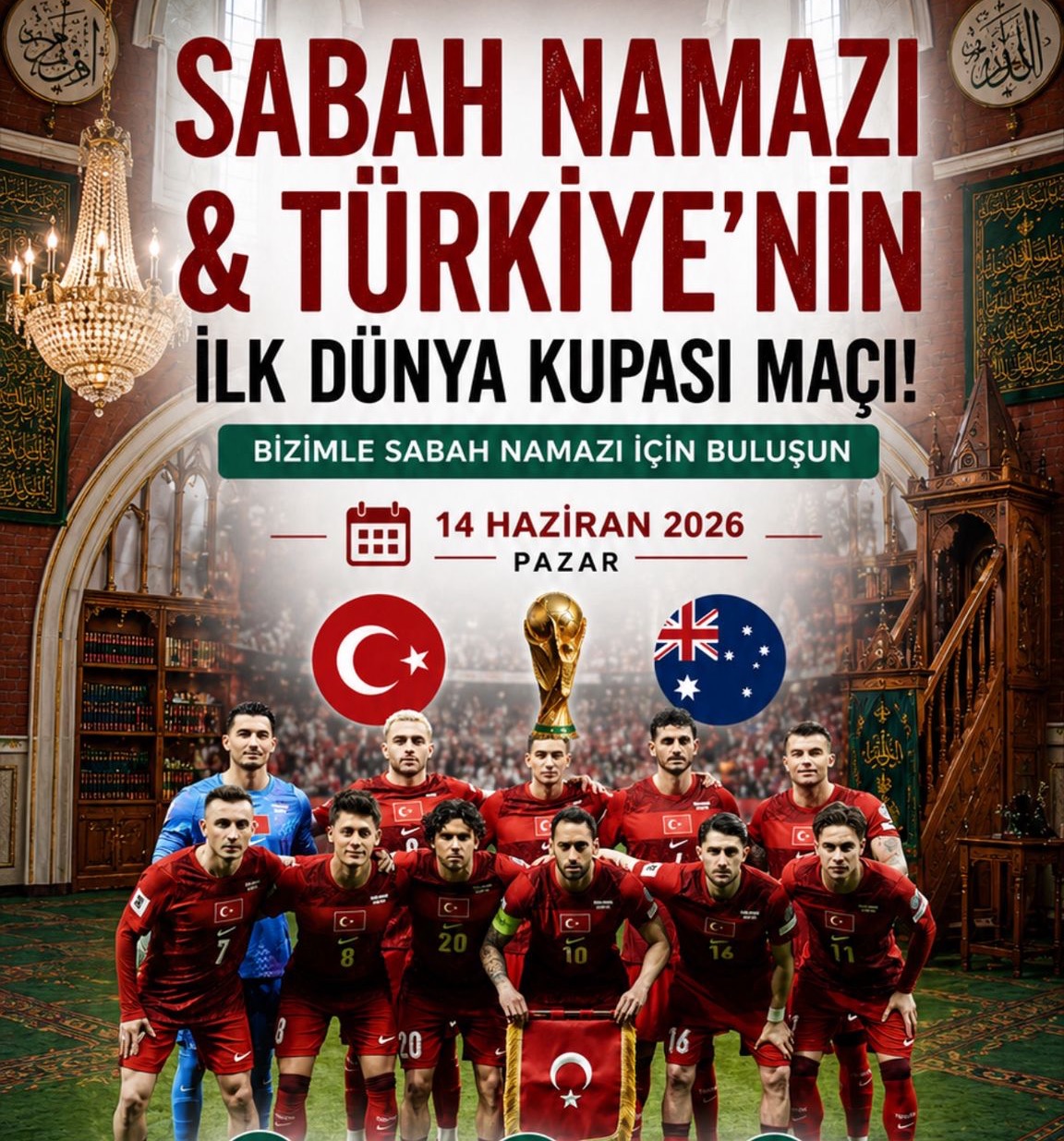 Fajr Prayer & Türkiye’s First World Cup Match - Let’s pray together, let’s support together!